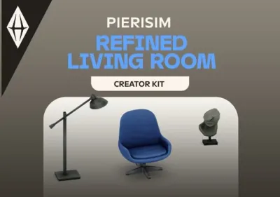 The Sims 4: Refined Living Room Kit DLC